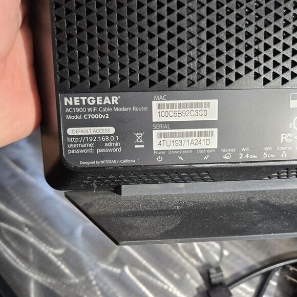 NETGEAR Nighthawk AC1900 4 Wireless Wi-Fi Router Tested Working C1L - Picture 9 of 10